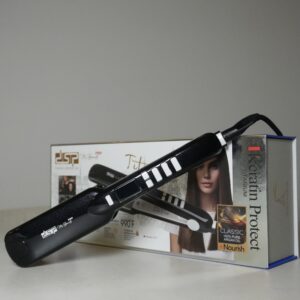 titanium plate hair straightener black